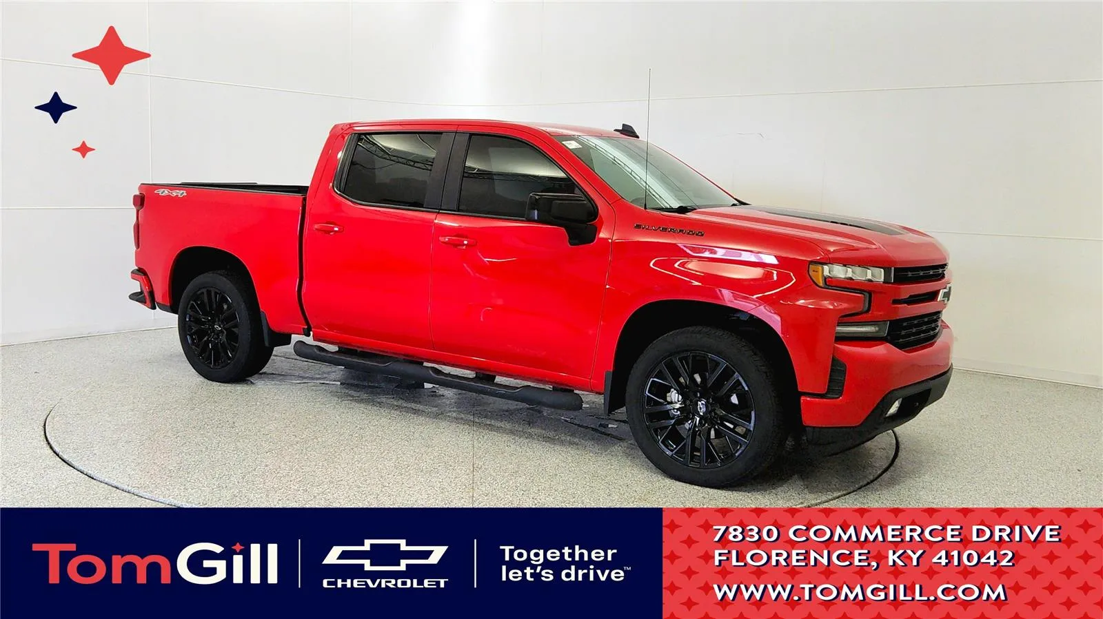 Red 2021 Chevrolet Silverado 1500 RST for sale in Florence, KY