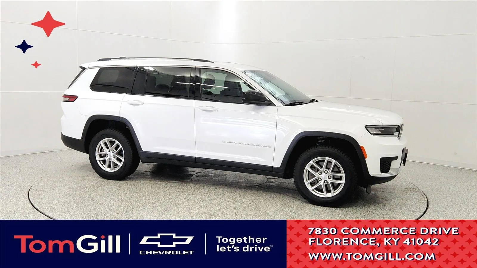 White 2022 Jeep Grand Cherokee L Laredo for sale in Florence, KY