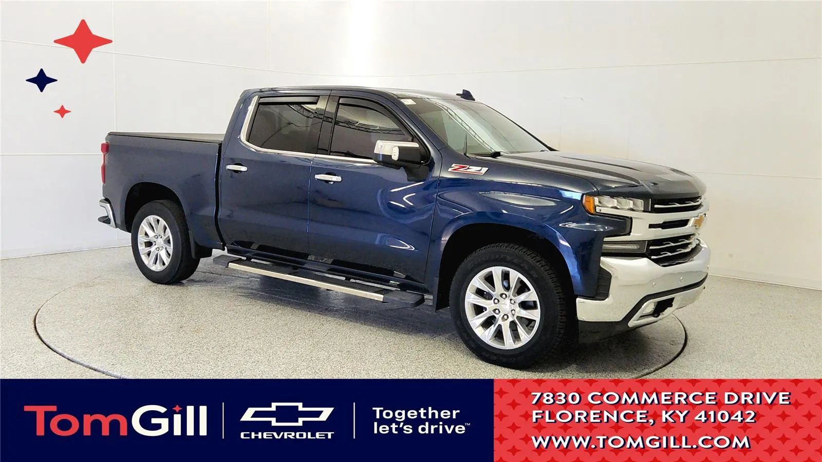 Blue 2019 Chevrolet Silverado 1500 LTZ for sale in Florence, KY
