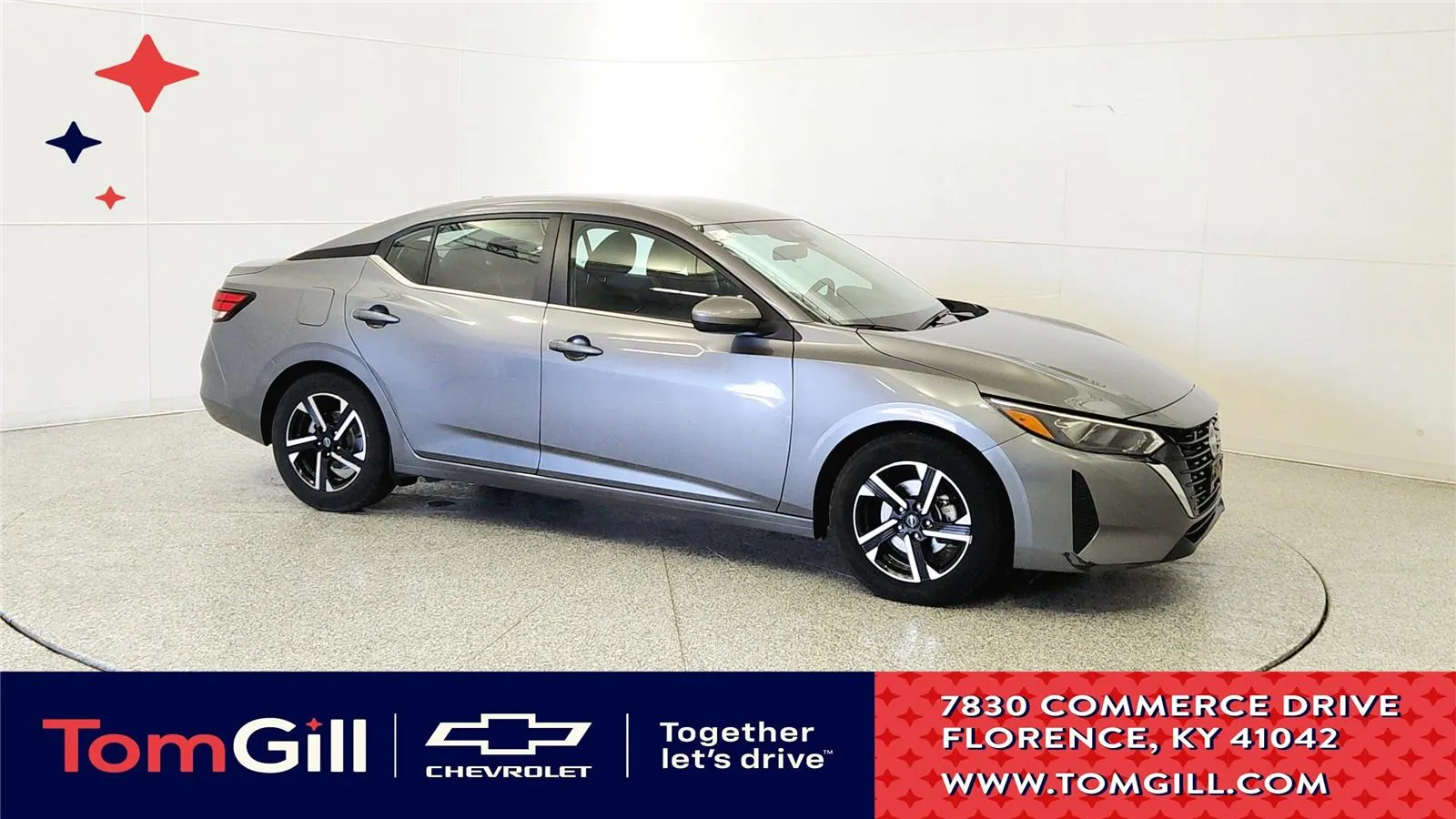 Gray 2024 Nissan Sentra SV for sale in Florence, KY