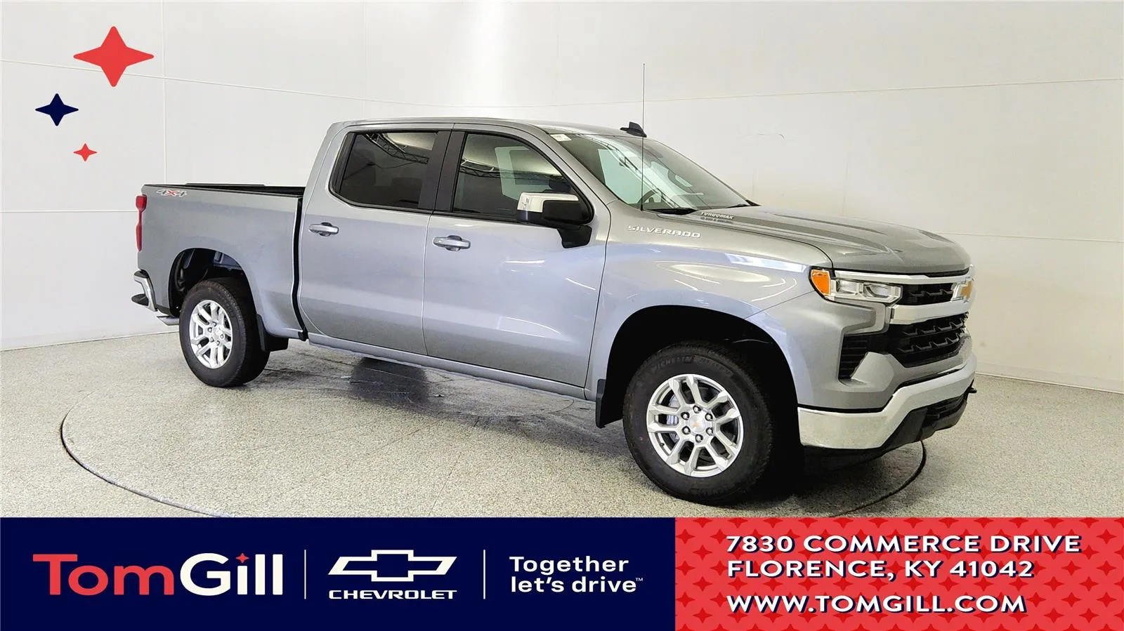 Gray 2026 Chevrolet Silverado 1500 LT for sale in Florence, KY