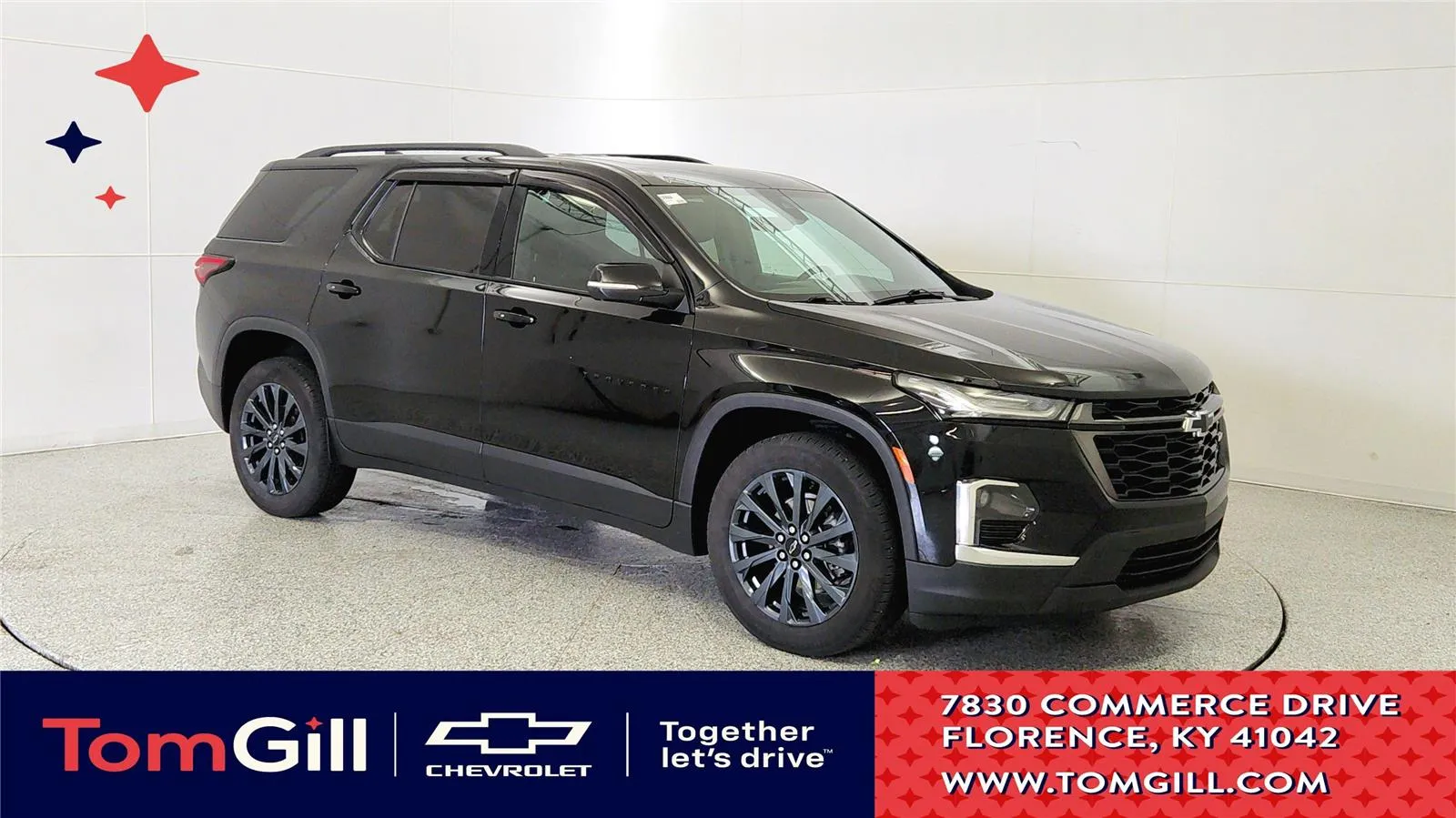 Black 2023 Chevrolet Traverse RS for sale in Florence, KY