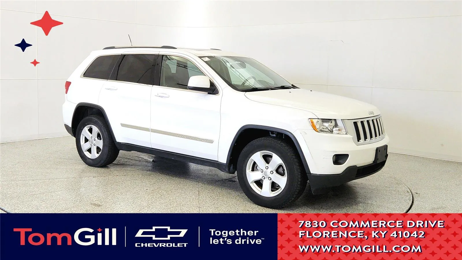 White 2013 Jeep Grand Cherokee Laredo for sale in Florence, KY