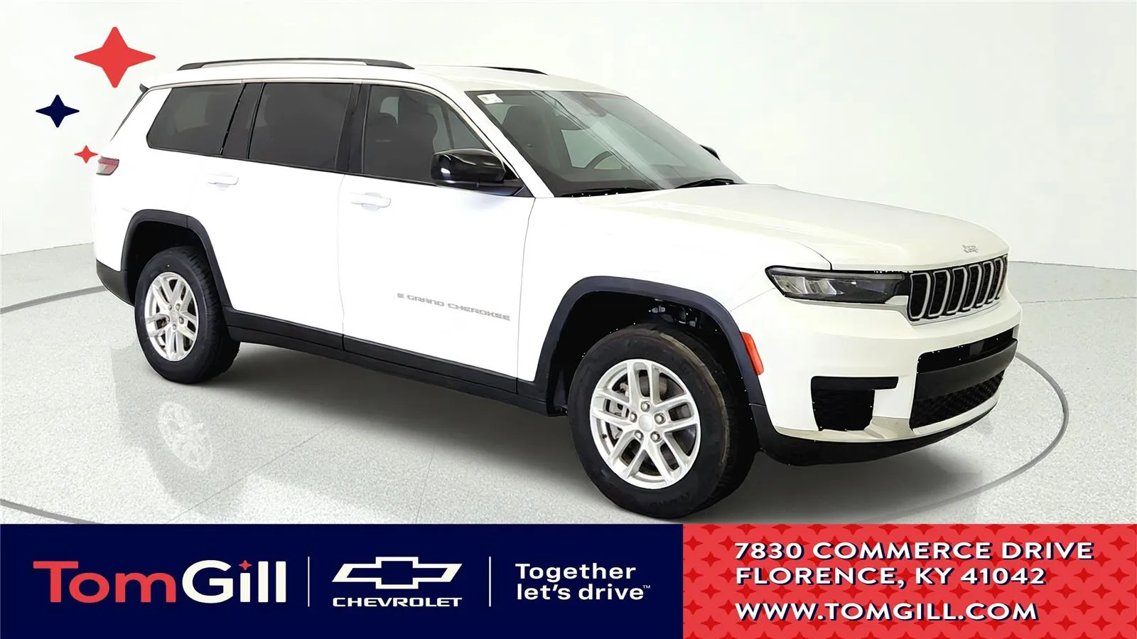 White 2022 Jeep Grand Cherokee L Laredo for sale in Florence, KY