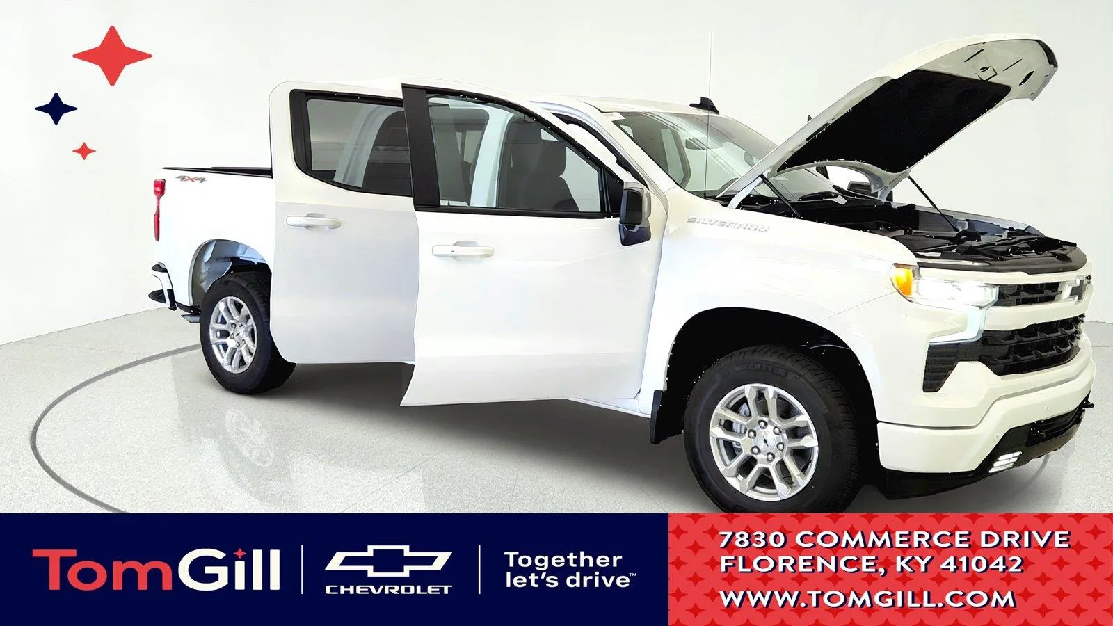 White 2026 Chevrolet Silverado 1500 RST for sale in Florence, KY