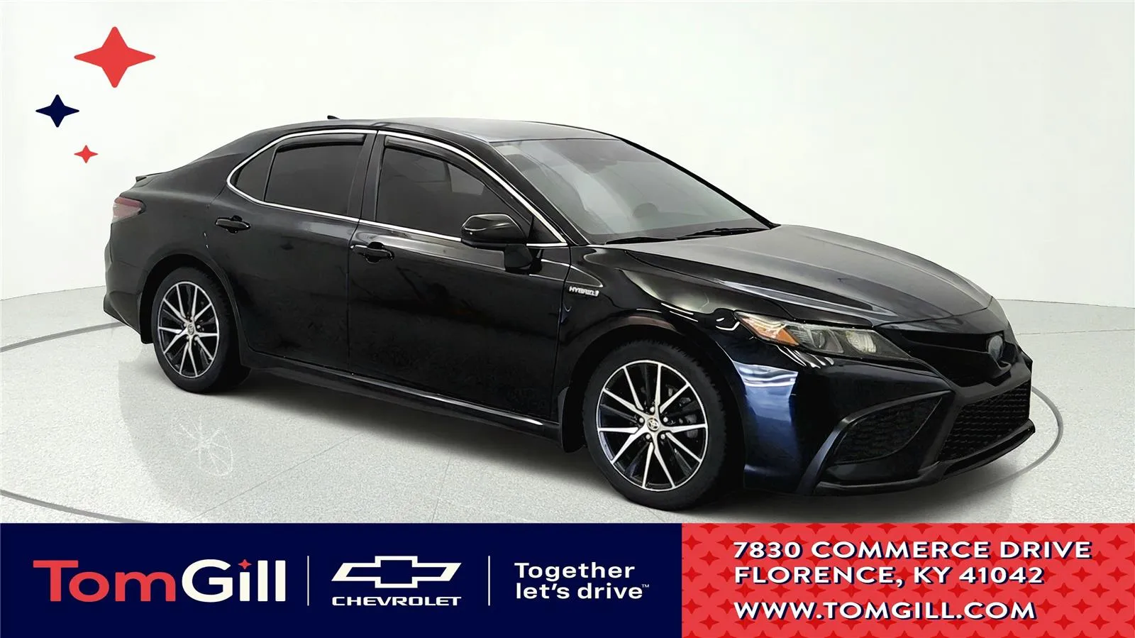 Black 2021 Toyota Camry Hybrid SE for sale in Florence, KY