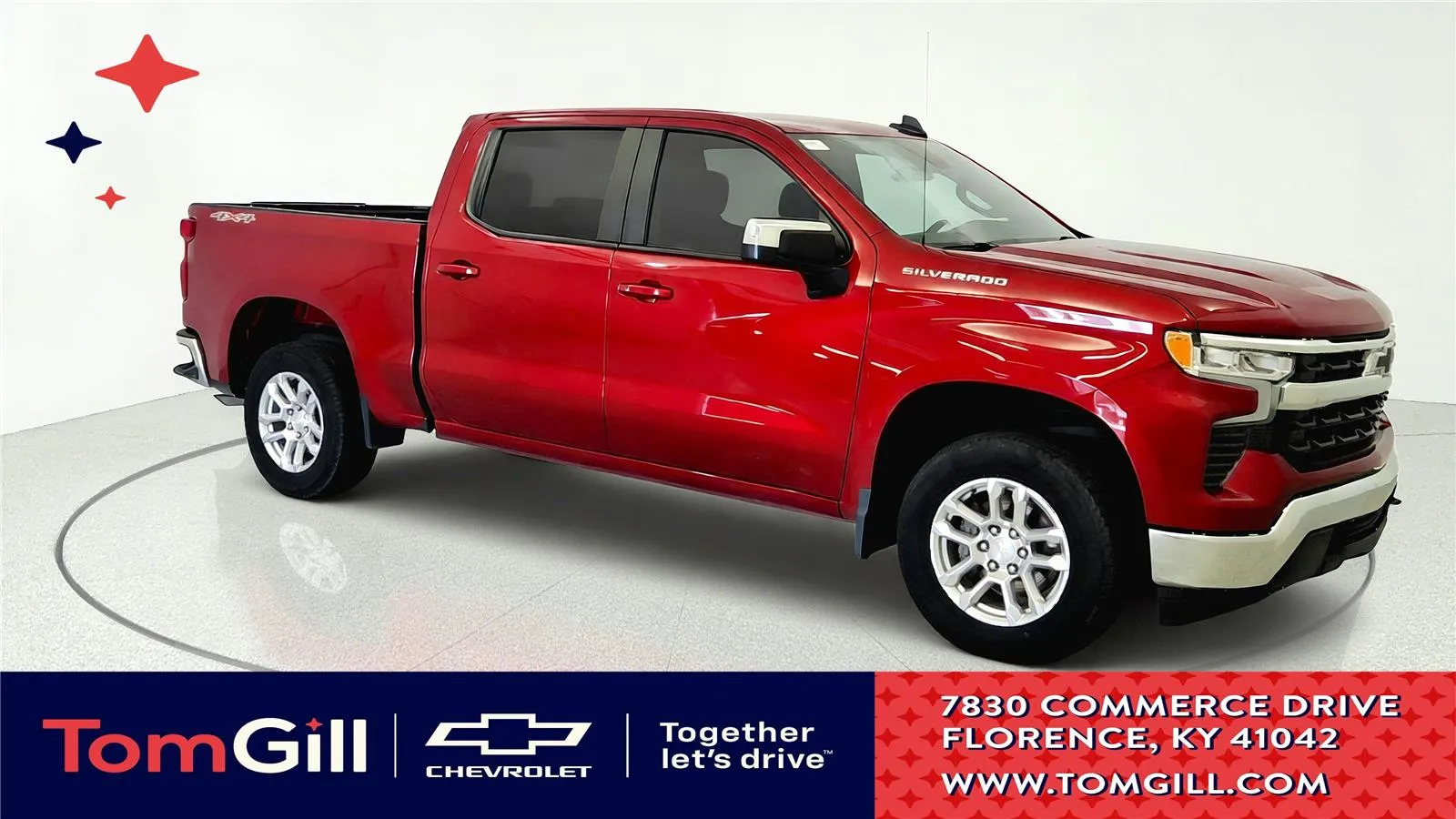 Red 2023 Chevrolet Silverado 1500 LT for sale in Florence, KY