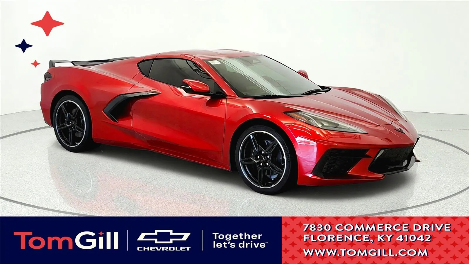 Red 2025 Chevrolet Corvette 1LT for sale in Florence, KY