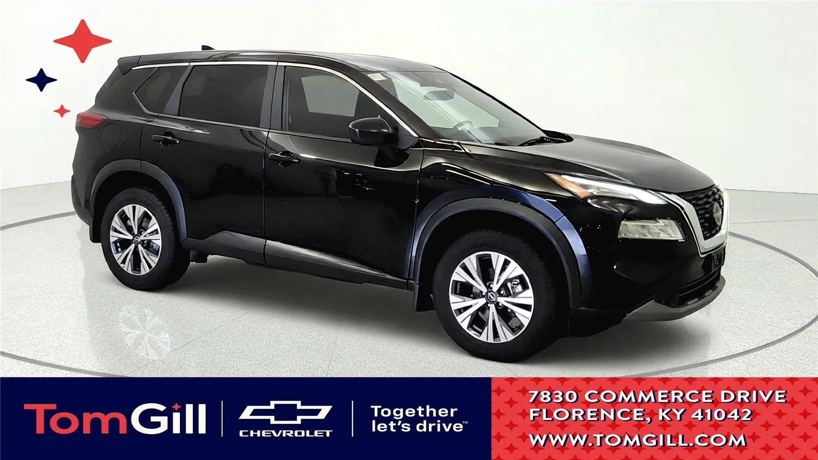 Black 2023 Nissan Rogue SV for sale in Florence, KY