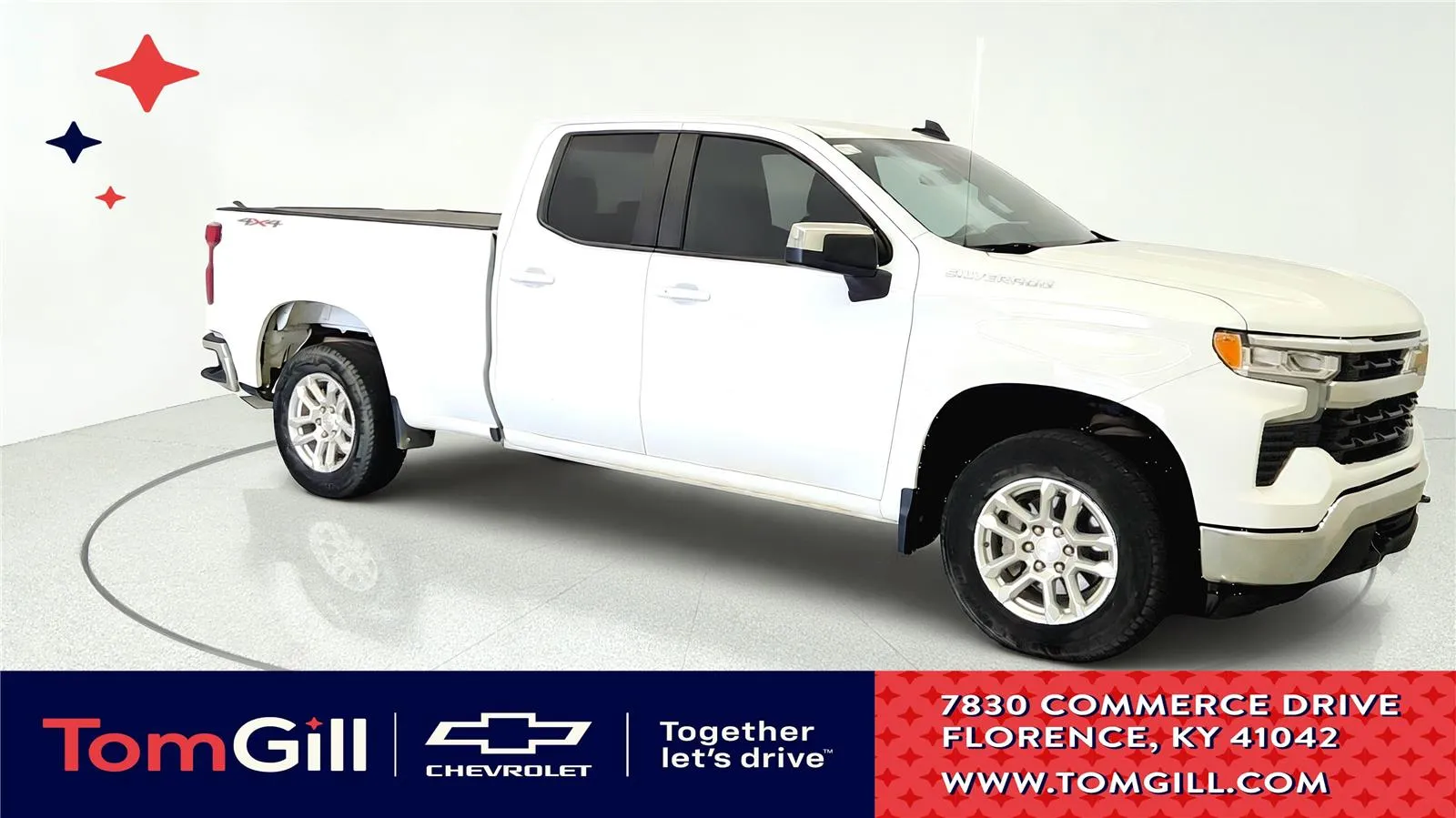 White 2023 Chevrolet Silverado 1500 LT for sale in Florence, KY