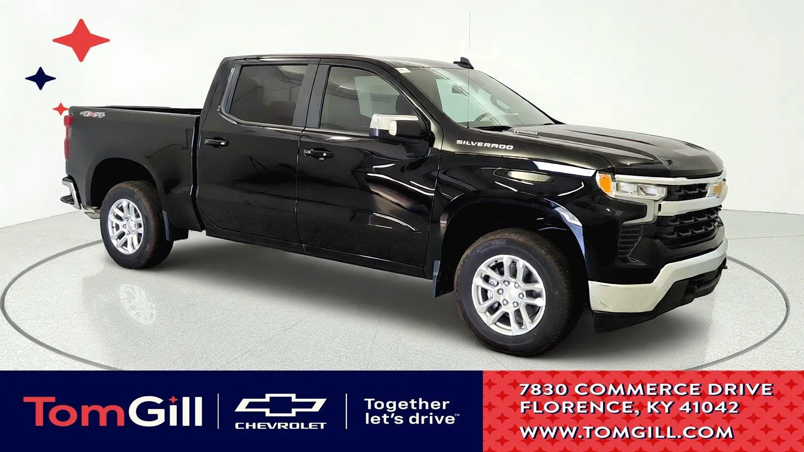 Black 2026 Chevrolet Silverado 1500 LT for sale in Florence, KY