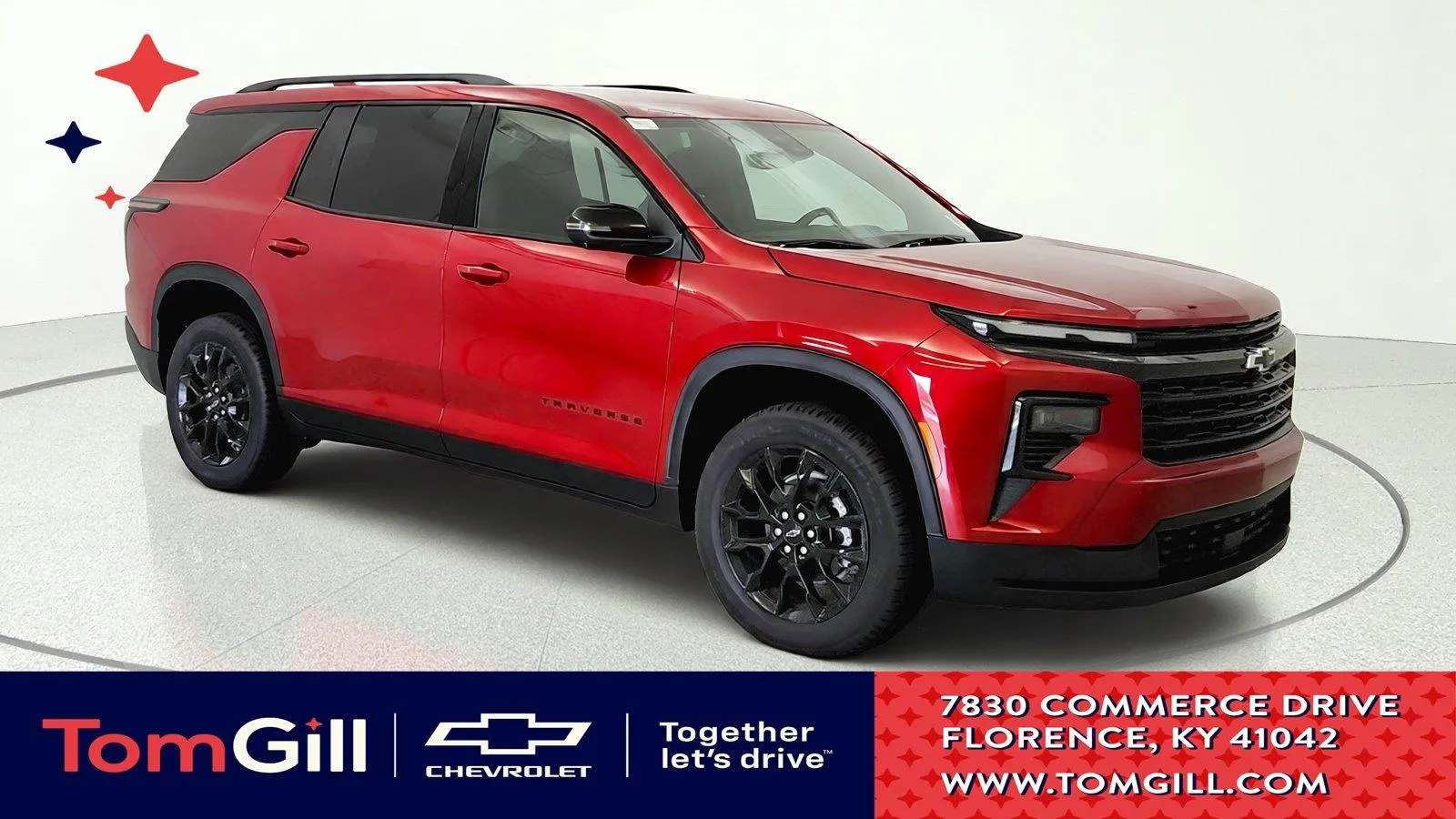Red 2026 Chevrolet Traverse AWD LT for sale in Florence, KY