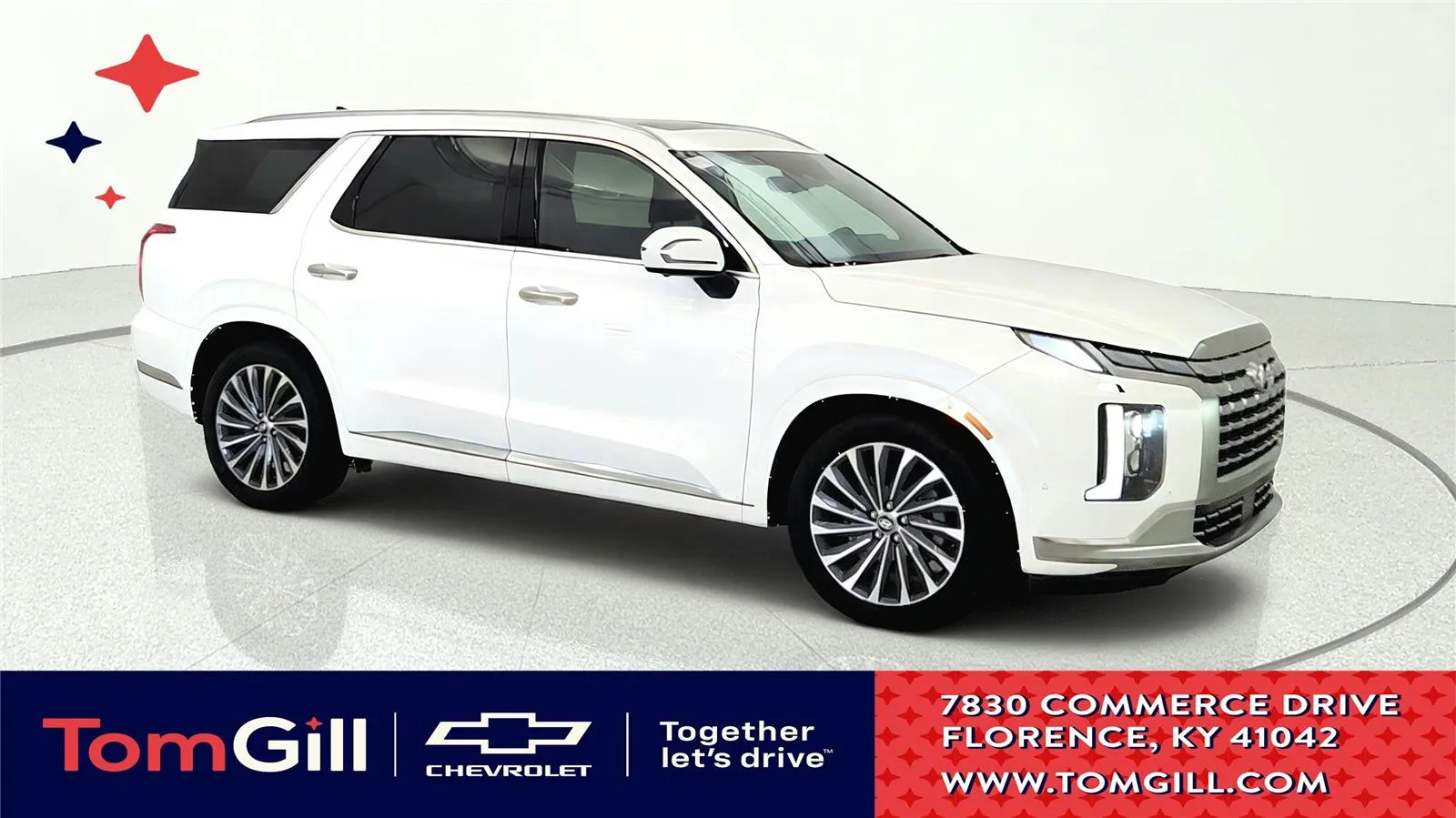 White 2024 Hyundai Palisade Calligraphy for sale in Florence, KY