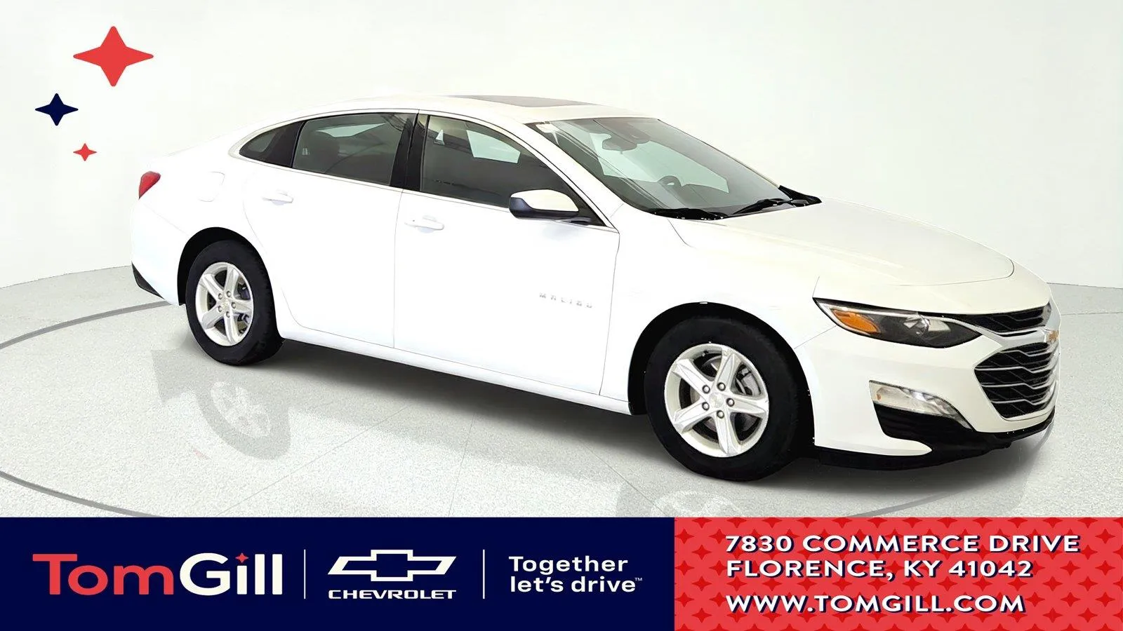 White 2024 Chevrolet Malibu LT for sale in Florence, KY