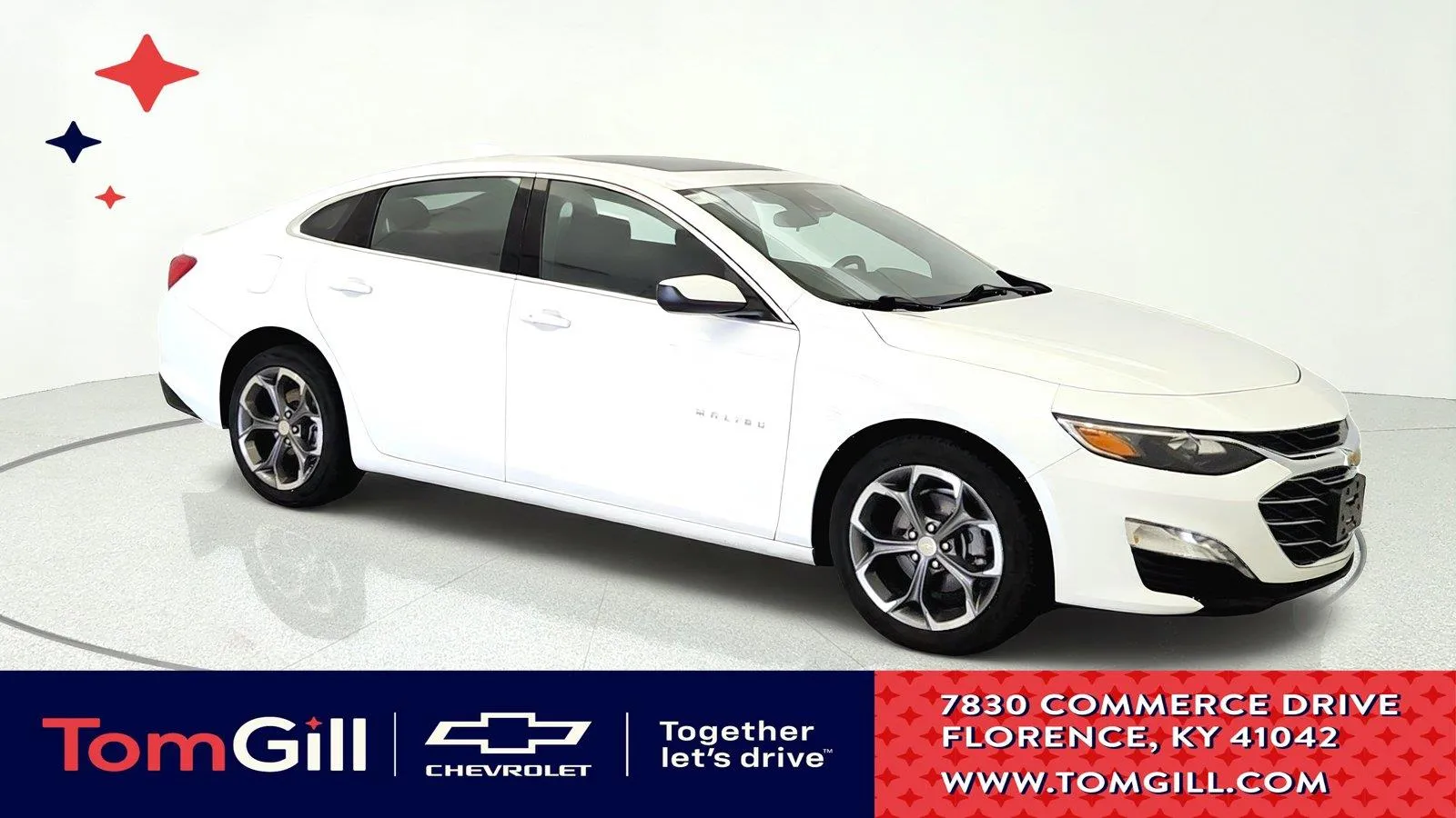 White 2024 Chevrolet Malibu LT for sale in Florence, KY