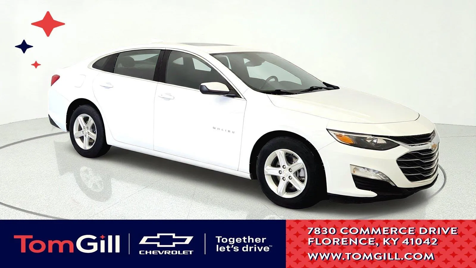 White 2024 Chevrolet Malibu LT for sale in Florence, KY