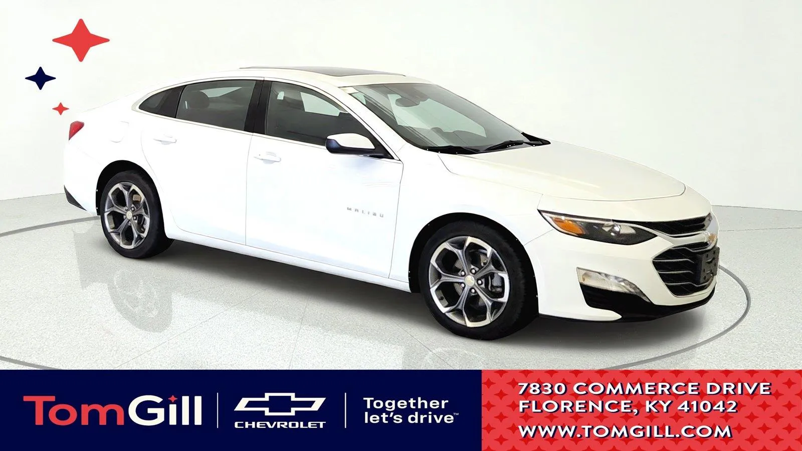 White 2024 Chevrolet Malibu LT for sale in Florence, KY