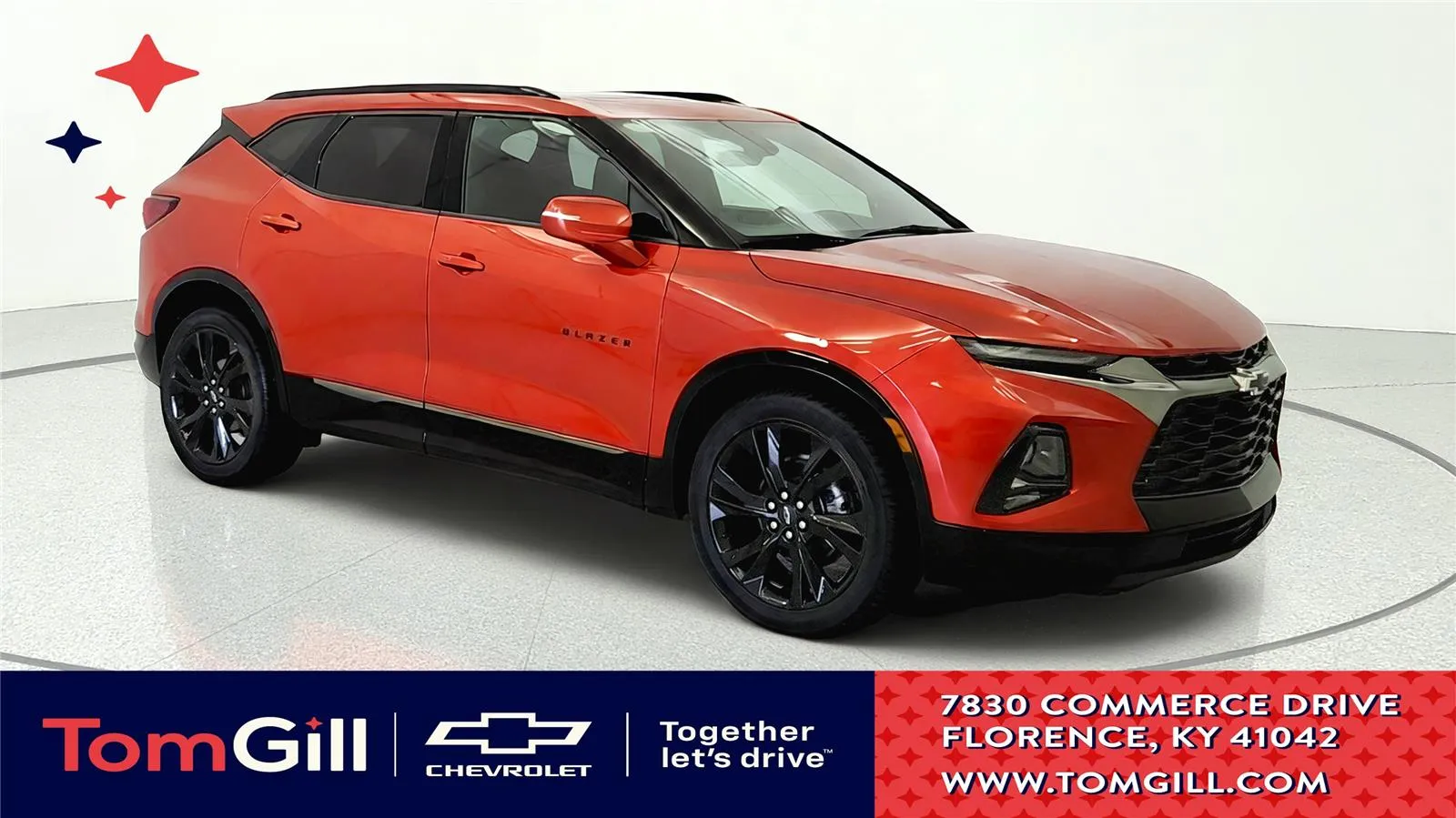 Orange 2021 Chevrolet Blazer RS for sale in Florence, KY