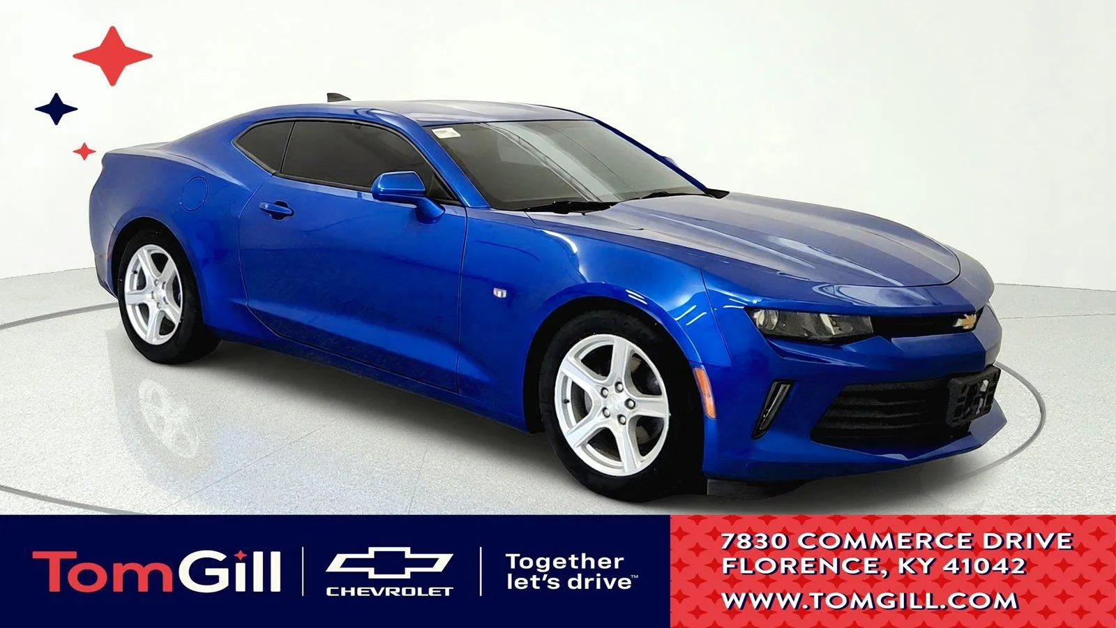 Blue 2017 Chevrolet Camaro 1LT for sale in Florence, KY