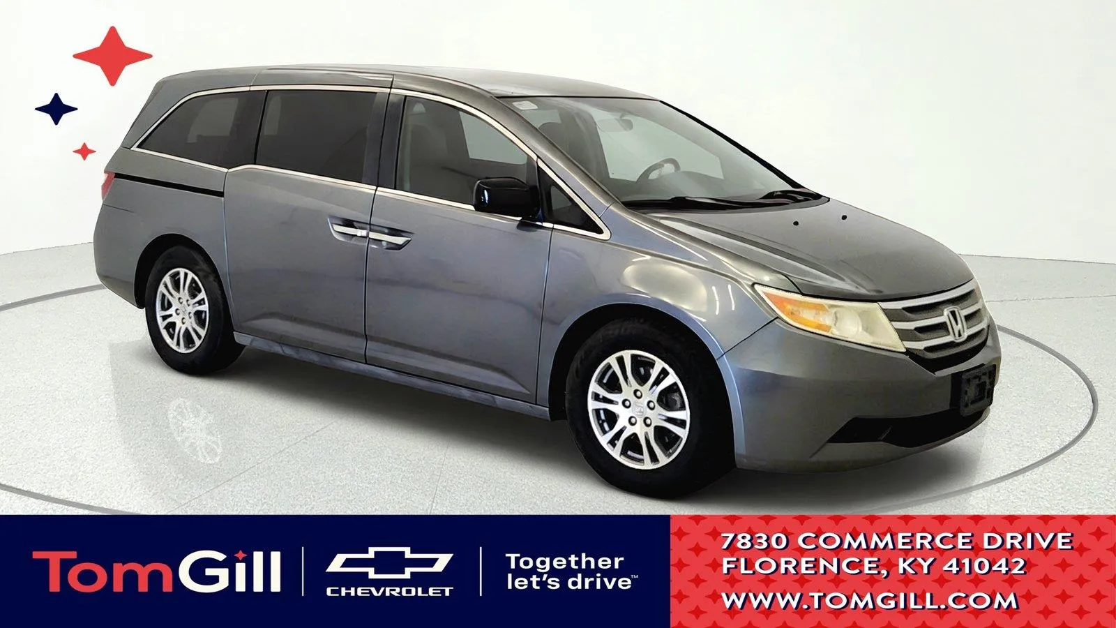 Gray 2012 Honda Odyssey EX for sale in Florence, KY