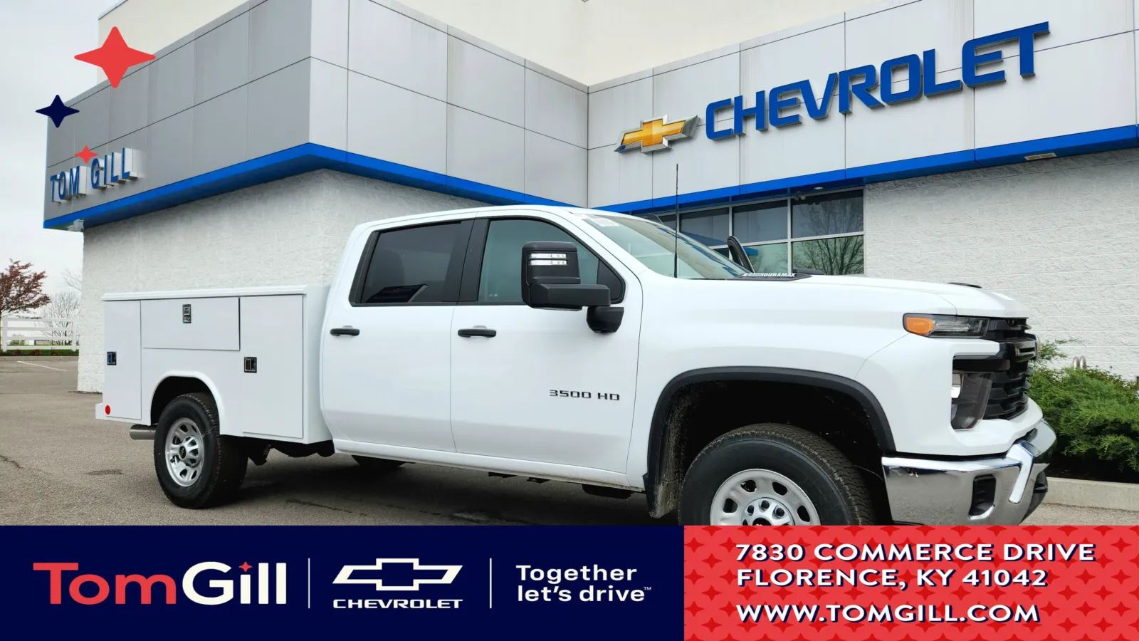White 2024 Chevrolet Silverado 3500HD Work Truck for sale in Florence, KY