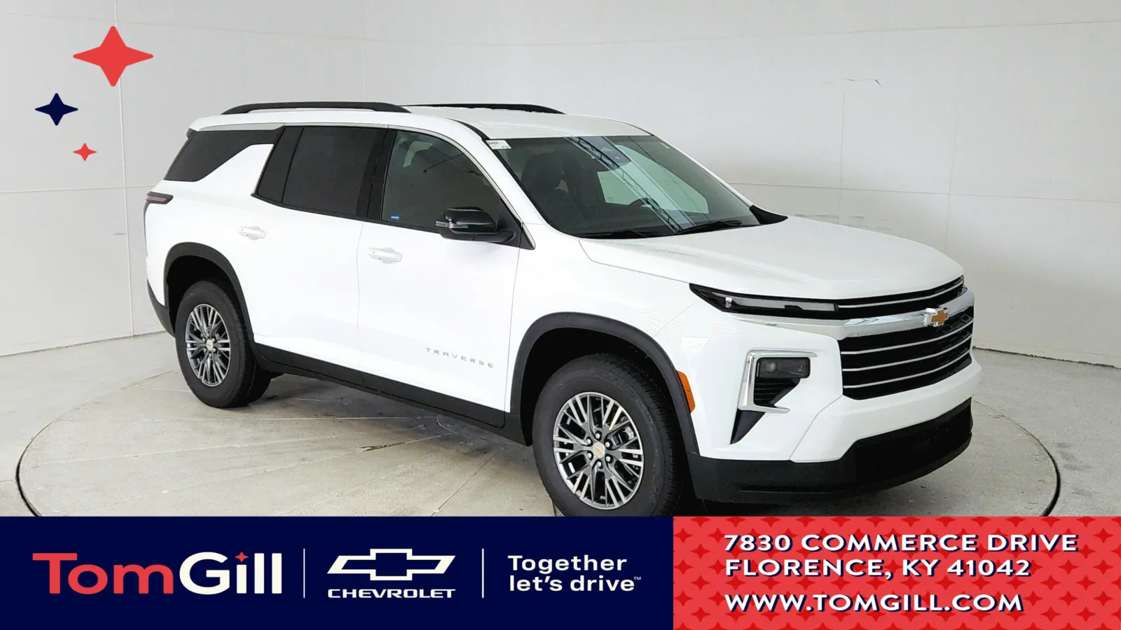 White 2025 Chevrolet Traverse FWD LT for sale in Florence, KY