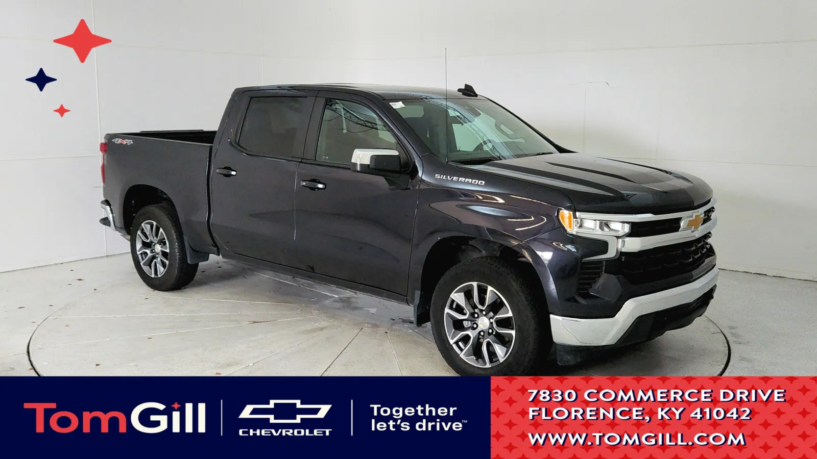 Gray 2023 Chevrolet Silverado 1500 LT for sale in Florence, KY