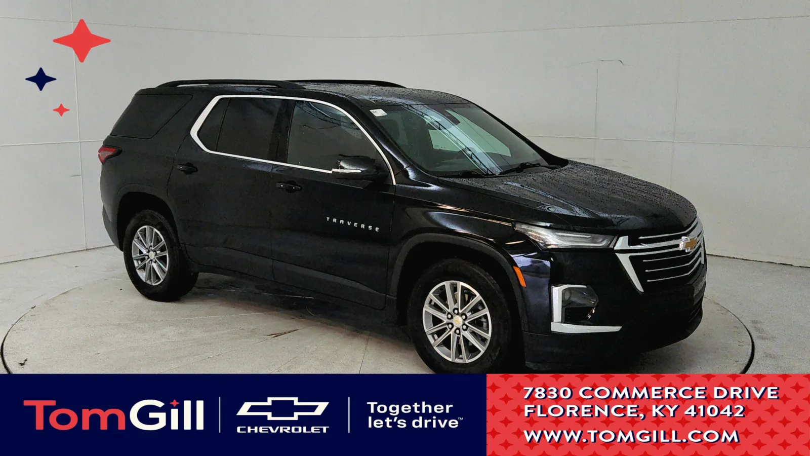Black 2023 Chevrolet Traverse LT Cloth for sale in Florence, KY