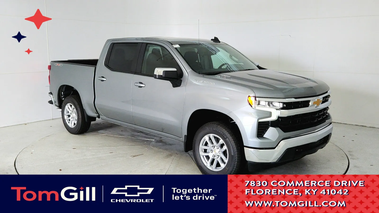 Gray 2025 Chevrolet Silverado 1500 LT for sale in Florence, KY