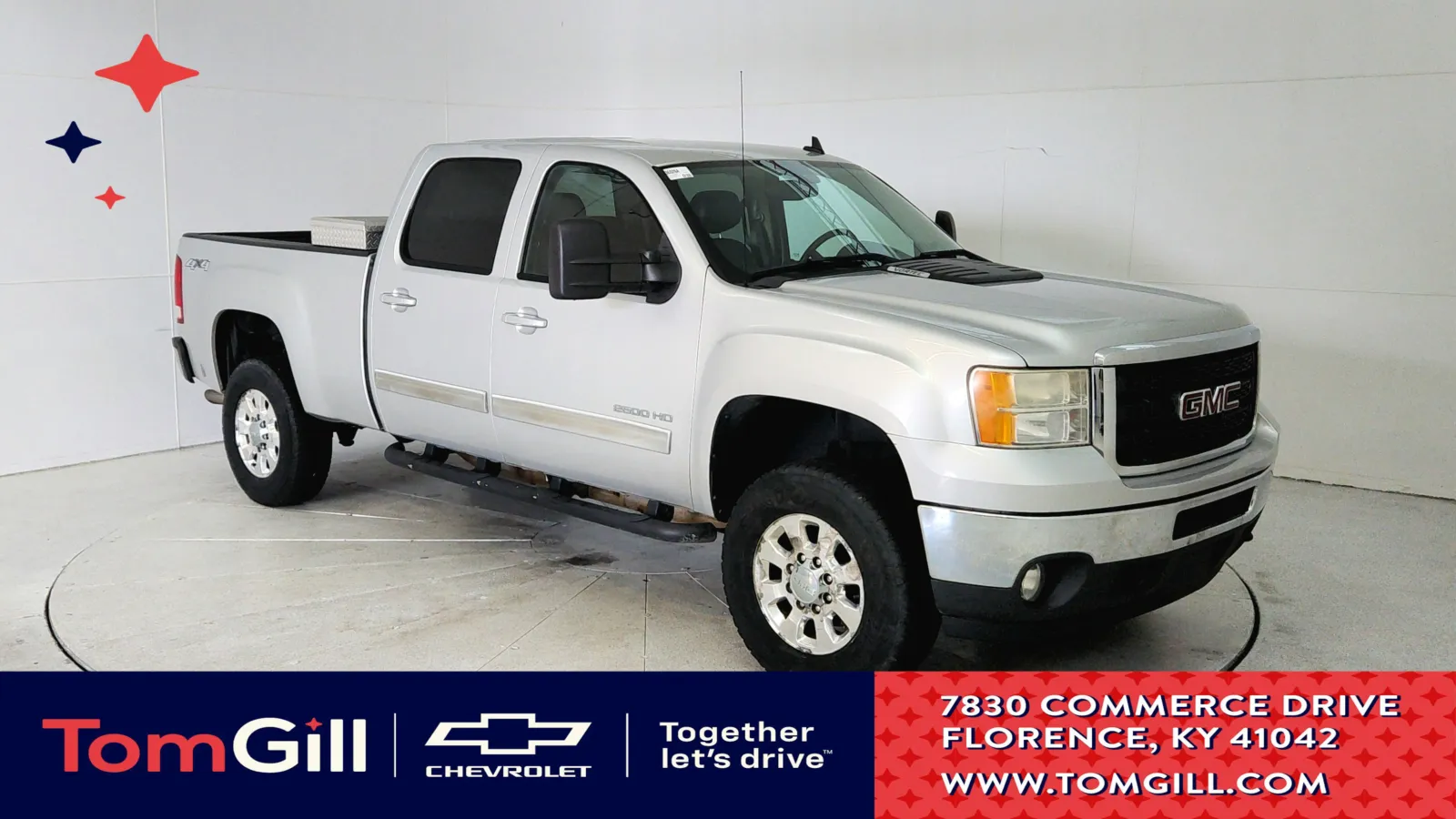 Silver 2011 GMC Sierra 2500HD SLT for sale in Florence, KY