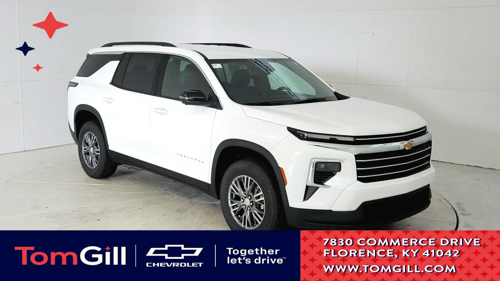 White 2025 Chevrolet Traverse FWD LT for sale in Florence, KY