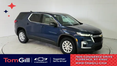 Blue 2022 Chevrolet Traverse LS for sale in Florence, KY