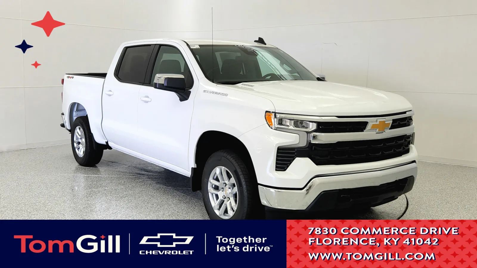 White 2025 Chevrolet Silverado 1500 LT for sale in Florence, KY