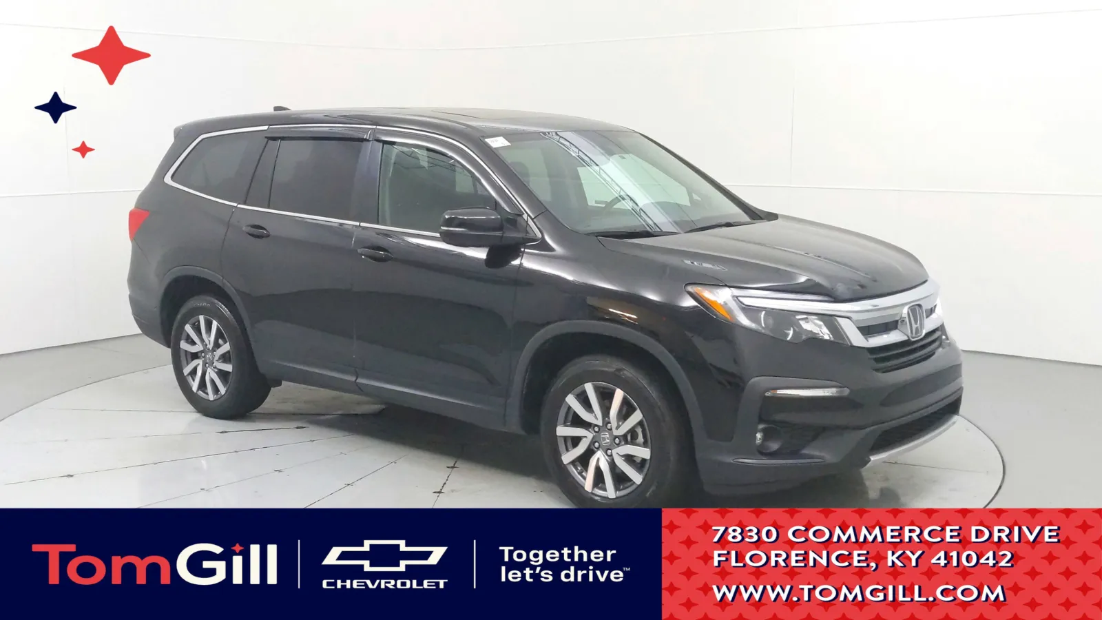 Black 2021 Honda Pilot EX-L for sale in Florence, KY