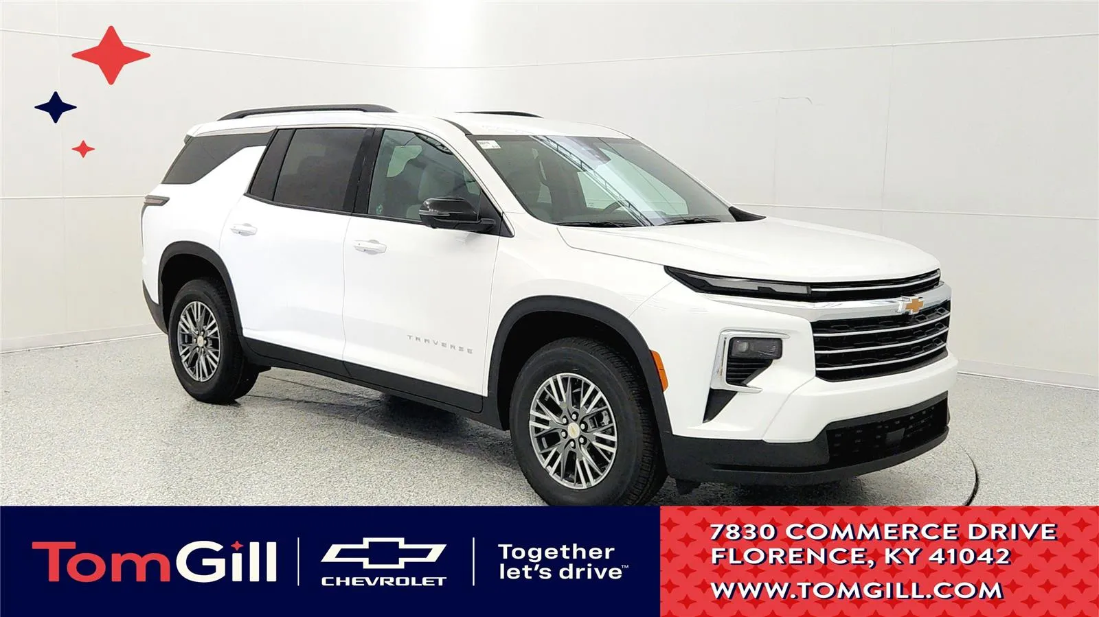 White 2026 Chevrolet Traverse FWD LT for sale in Florence, KY