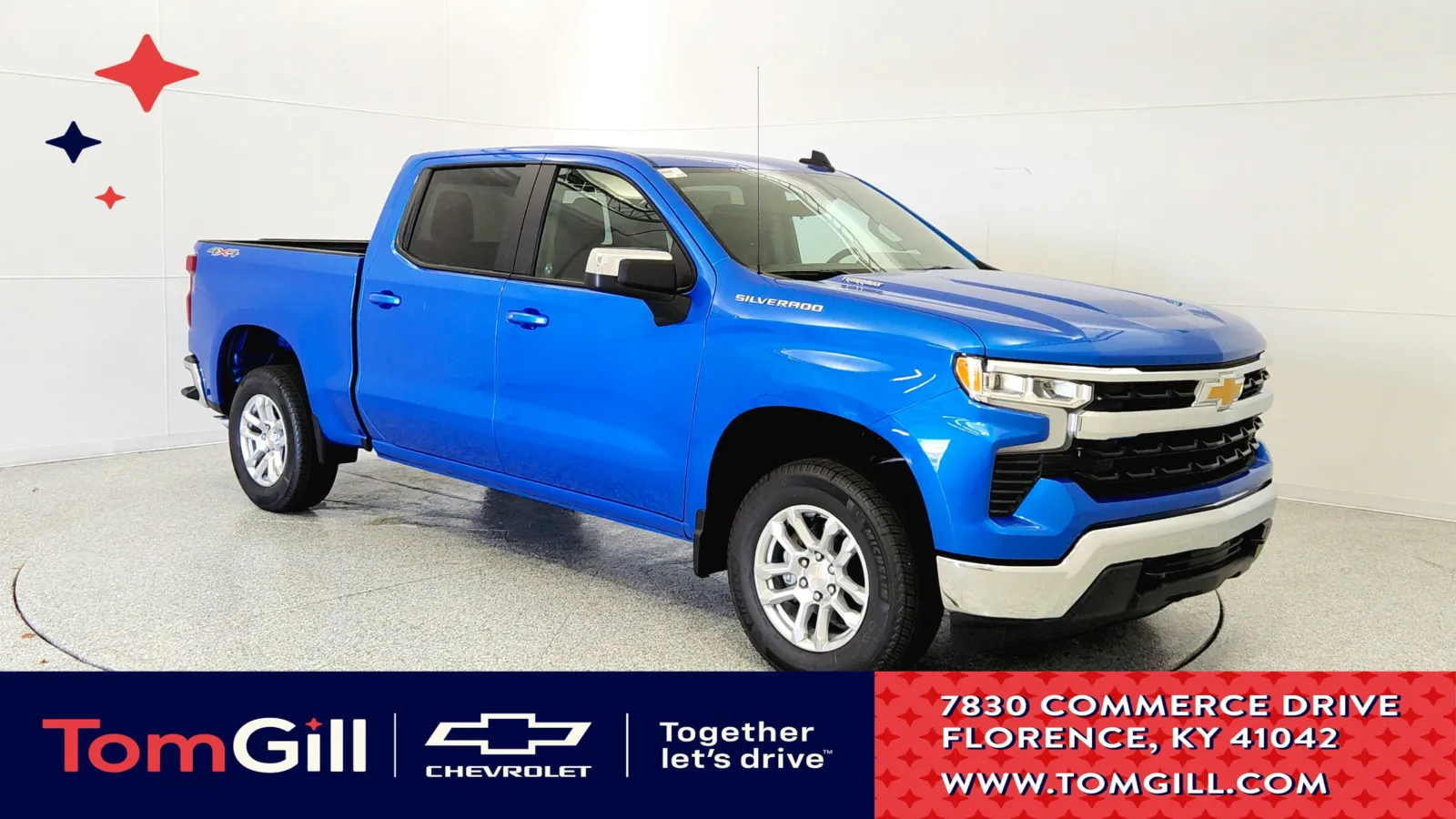 Blue 2025 Chevrolet Silverado 1500 LT for sale in Florence, KY