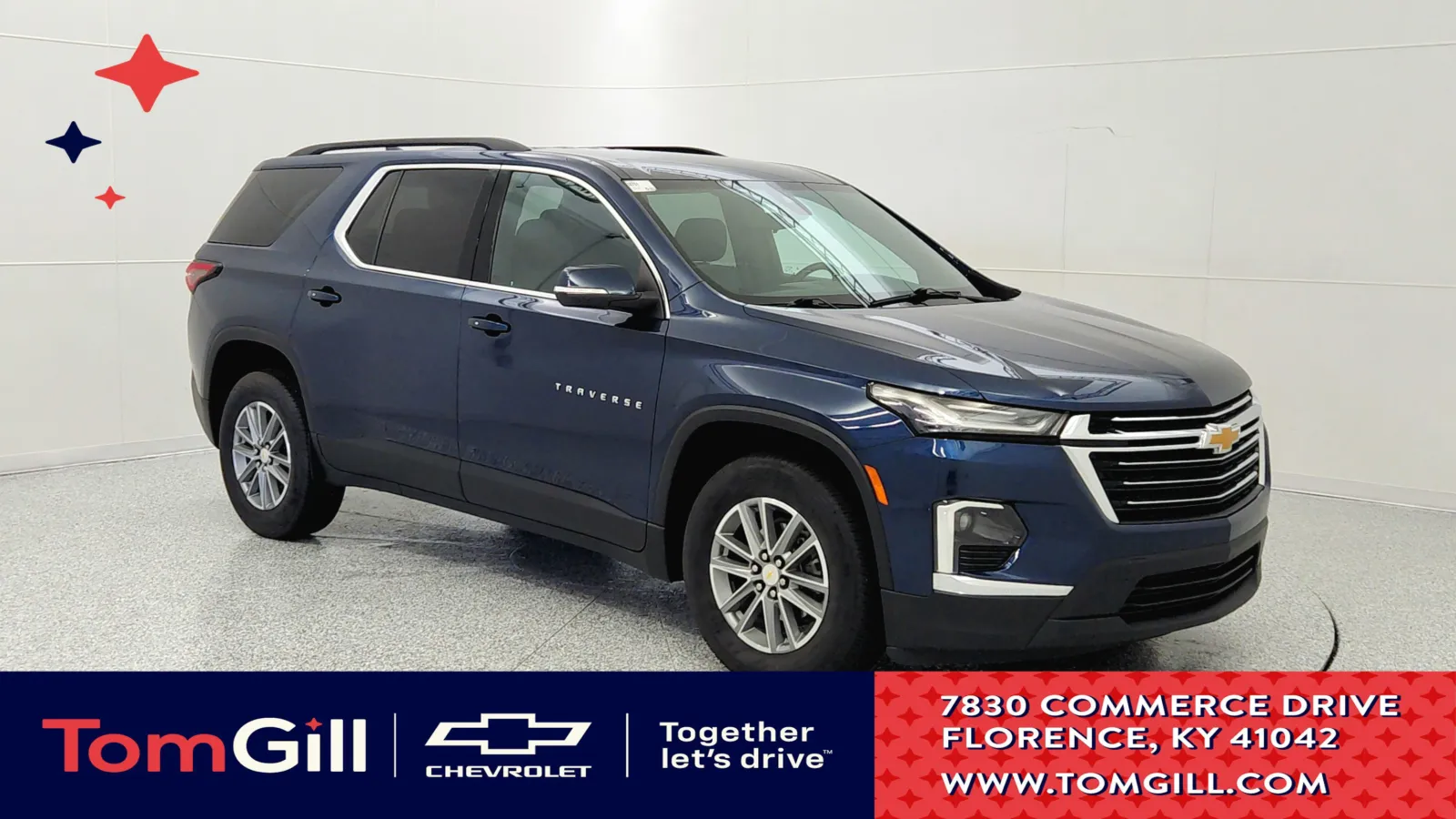 Blue 2023 Chevrolet Traverse LT Cloth for sale in Florence, KY
