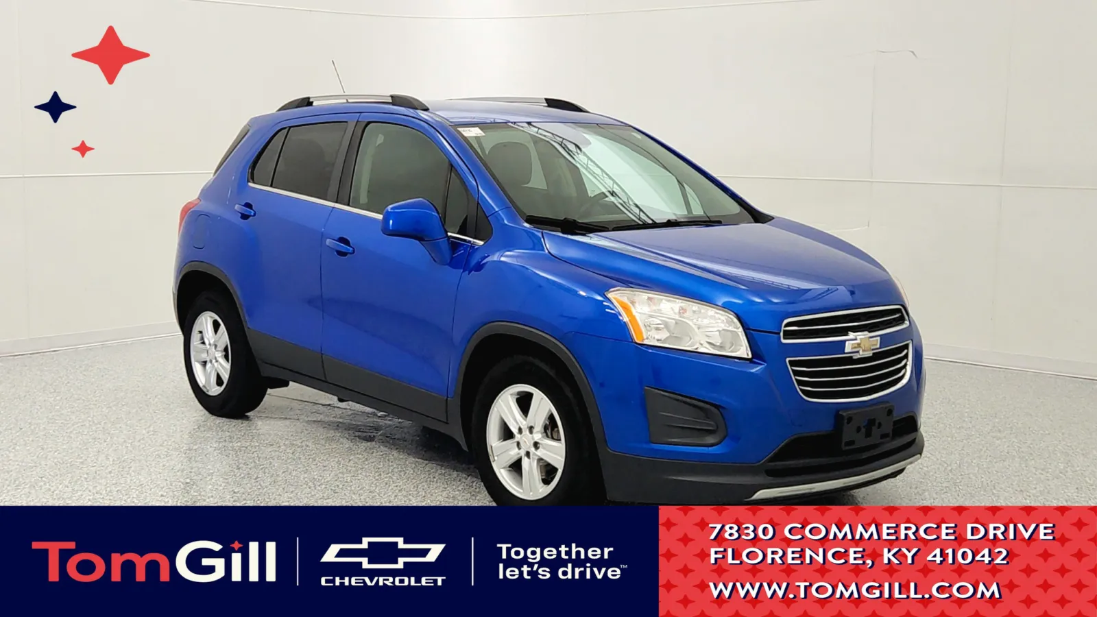 Blue 2016 Chevrolet Trax LT for sale in Florence, KY