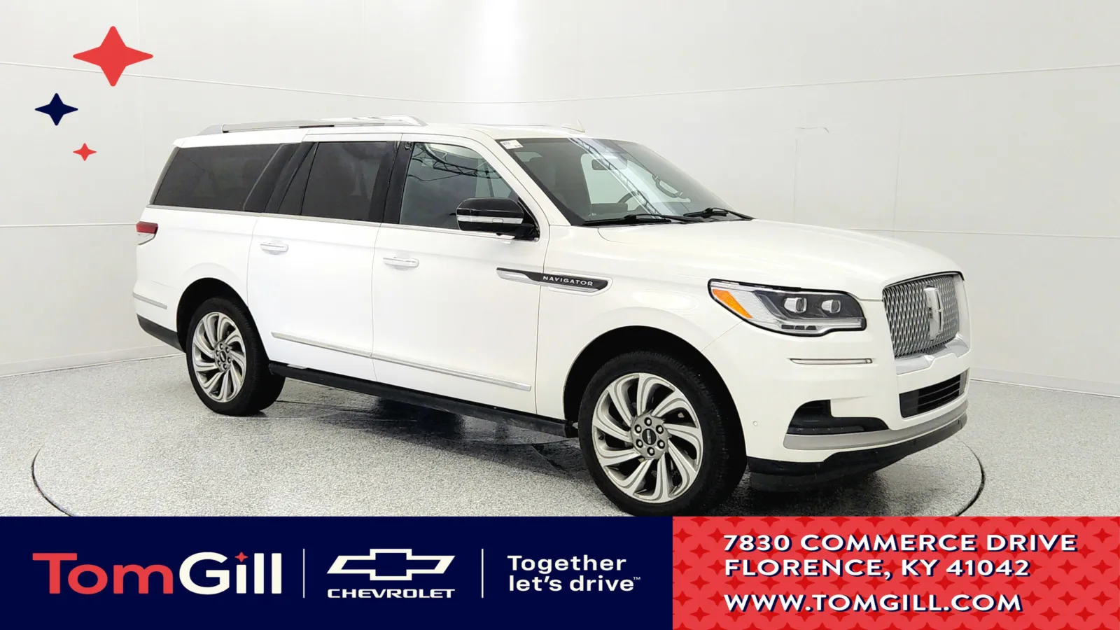 White 2022 Lincoln Navigator L Reserve for sale in Florence, KY
