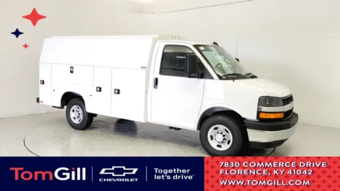 White 2025 Chevrolet Express Commercial Cutaway Work Van for sale in Florence, KY