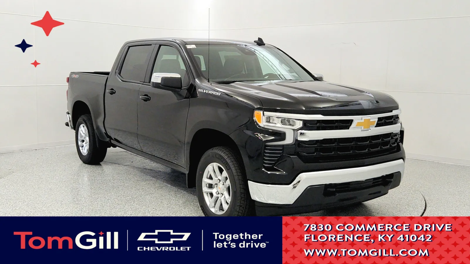 Black 2026 Chevrolet Silverado 1500 LT with 1LT for sale in Florence, KY