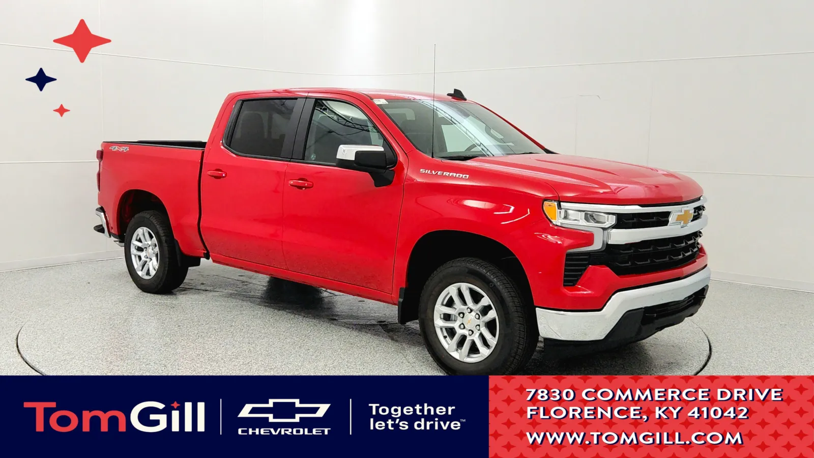 Red 2026 Chevrolet Silverado 1500 LT with 1LT for sale in Florence, KY