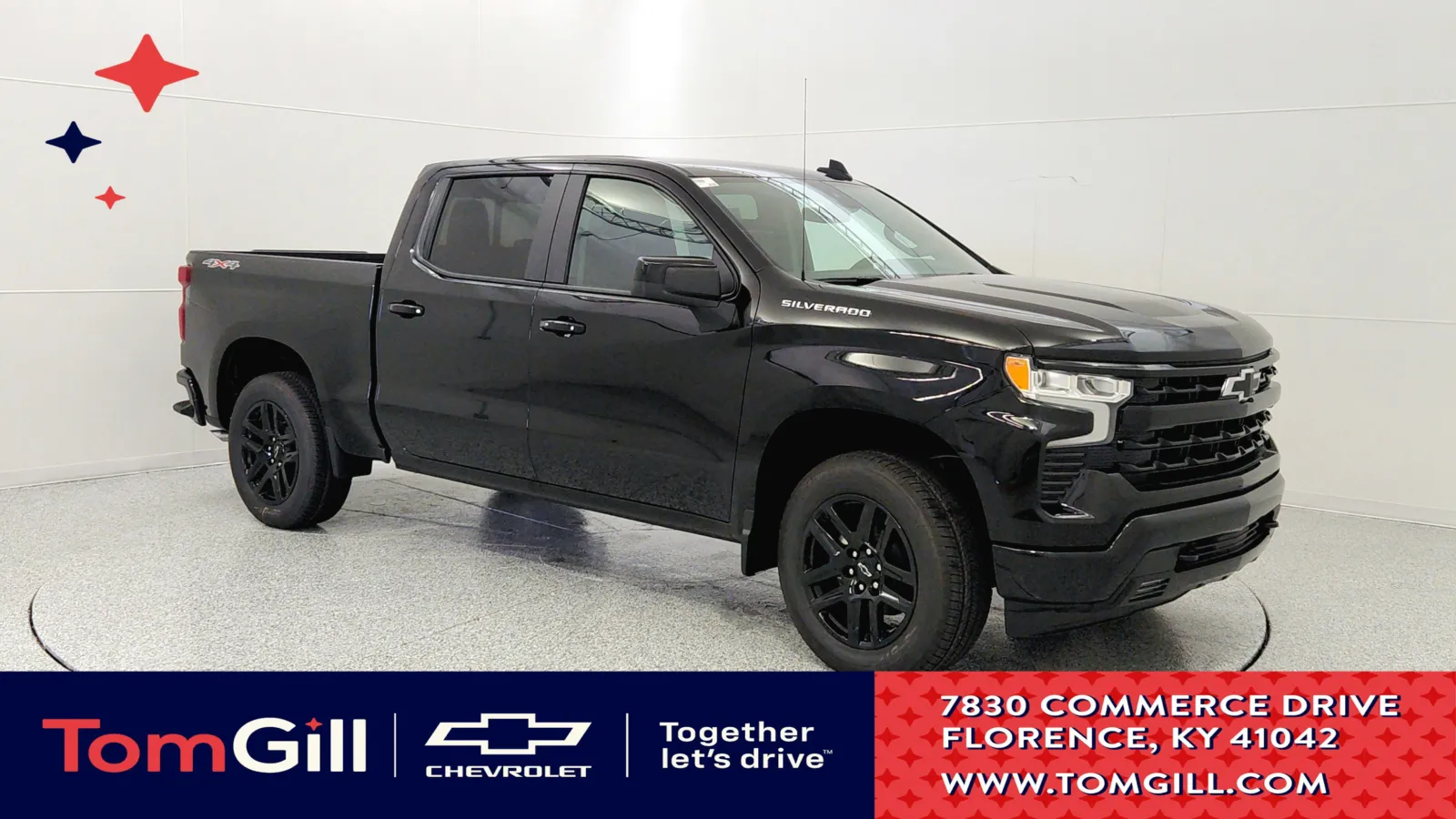 Black 2026 Chevrolet Silverado 1500 RST for sale in Florence, KY