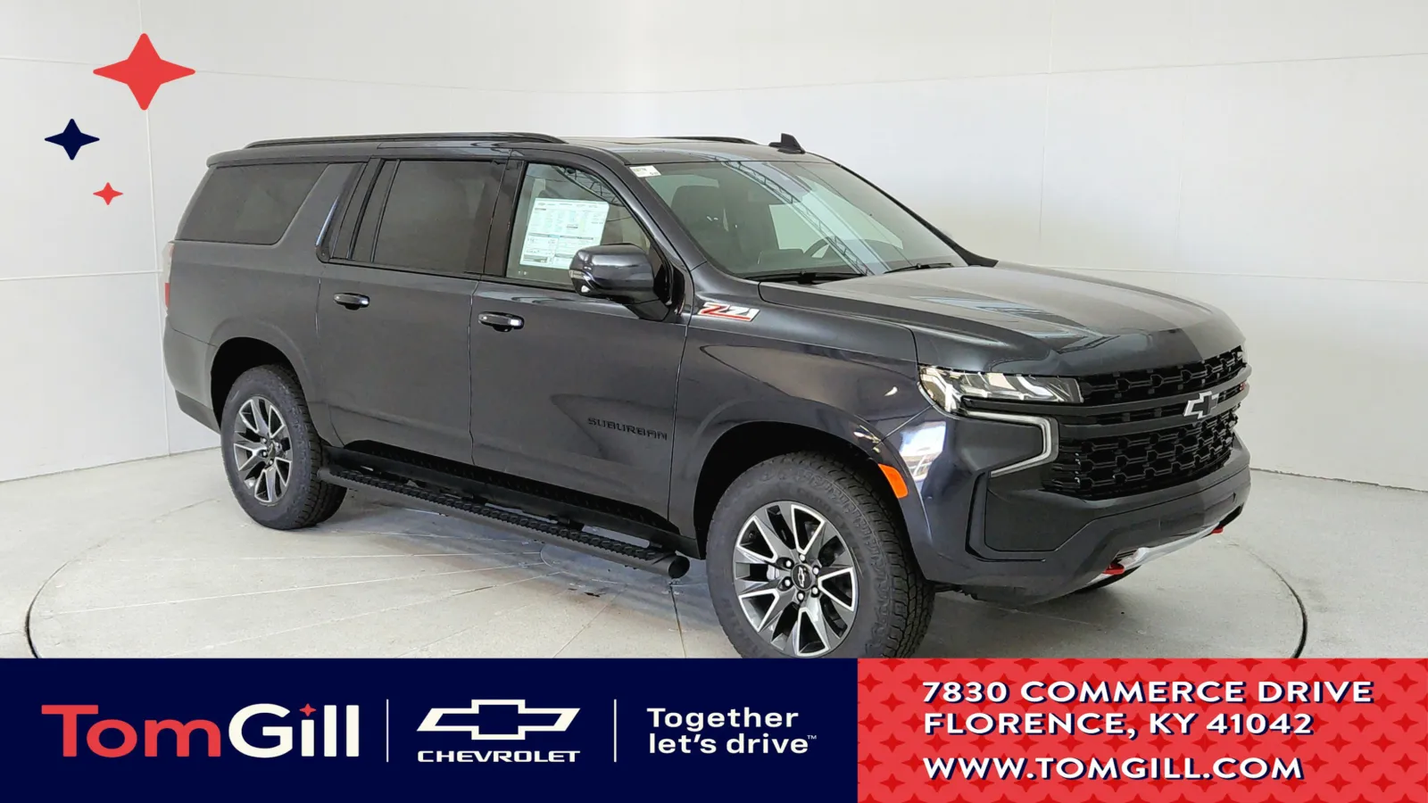 Gray 2024 Chevrolet Suburban Z71 for sale in Florence, KY