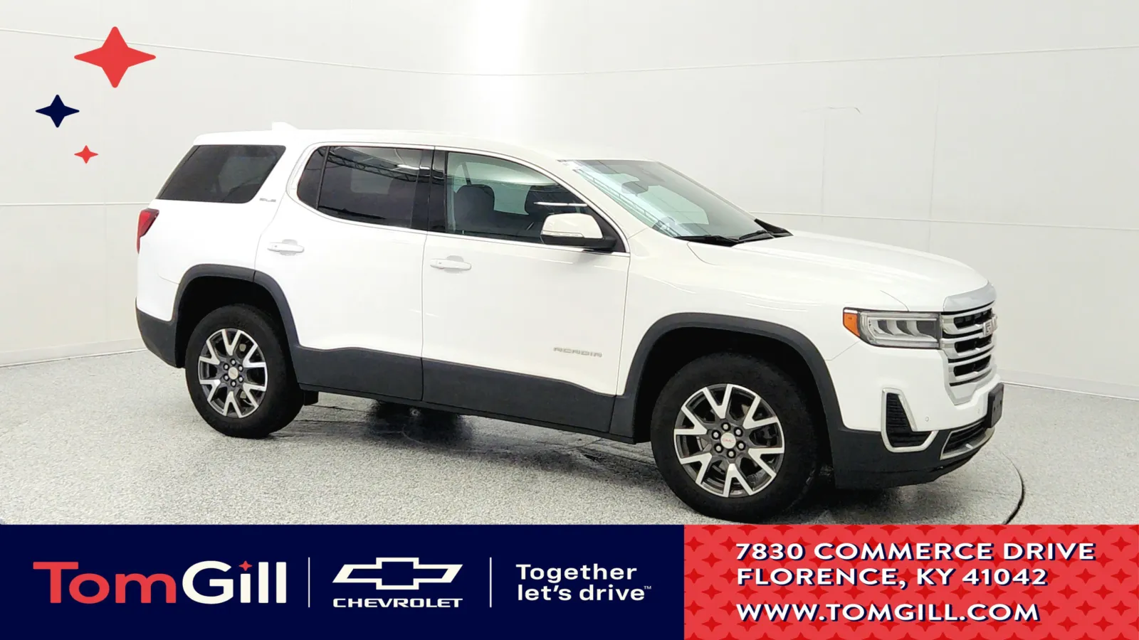 White 2023 GMC Acadia SLE for sale in Florence, KY