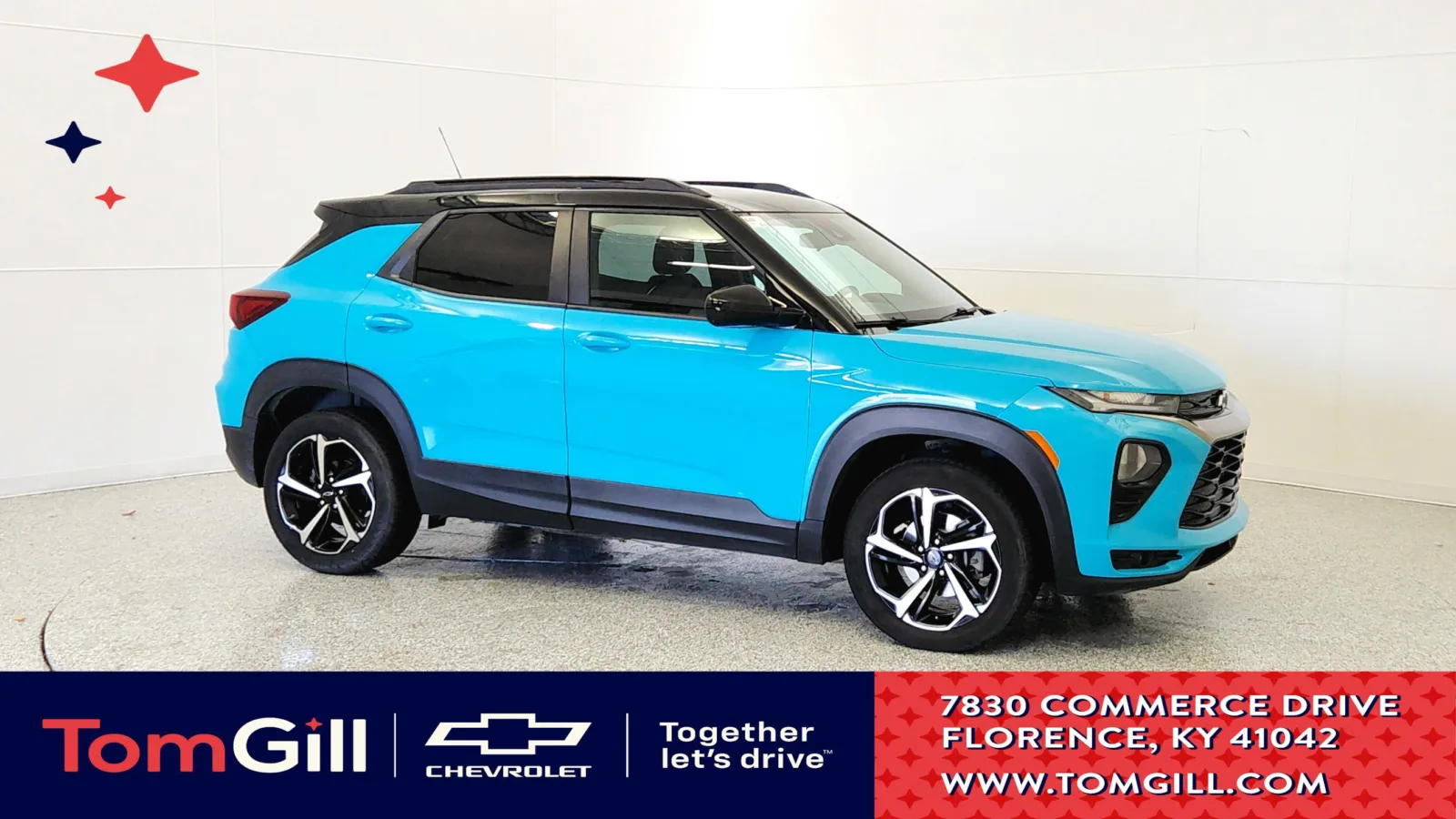 Blue 2022 Chevrolet Trailblazer RS for sale in Florence, KY