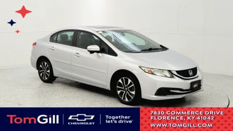 Silver 2014 Honda Civic Sedan EX for sale in Florence, KY