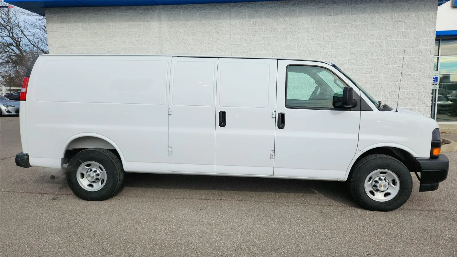 White 2025 Chevrolet Express Cargo Van RWD 3500 155 for sale in Florence, KY