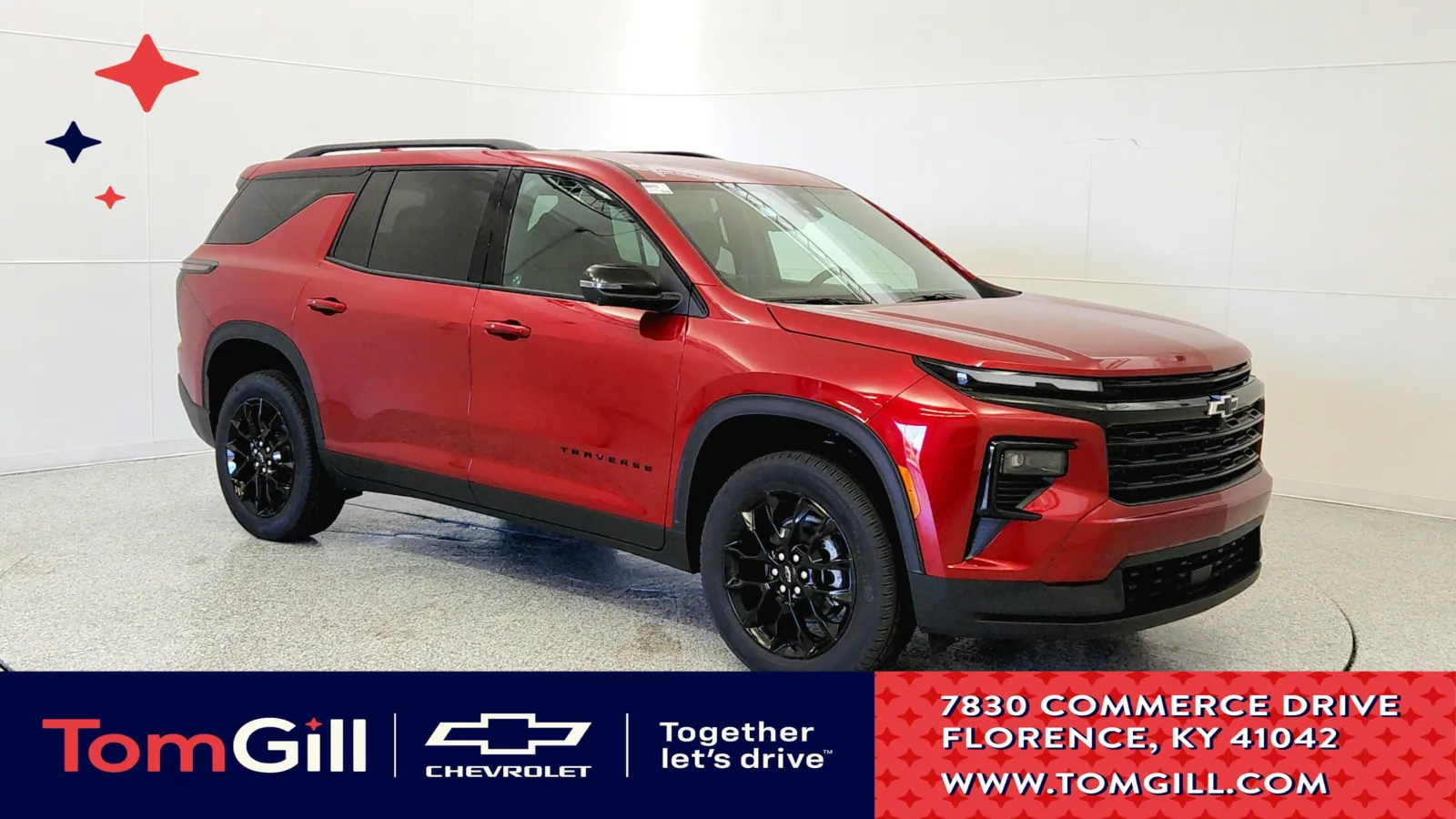 Red 2026 Chevrolet Traverse FWD LT for sale in Florence, KY