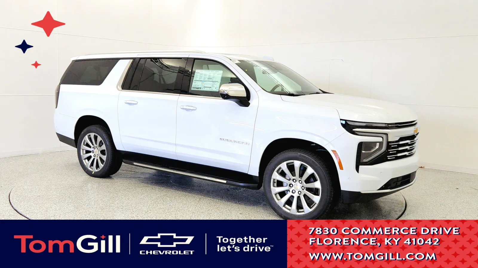 White 2026 Chevrolet Suburban Premier for sale in Florence, KY